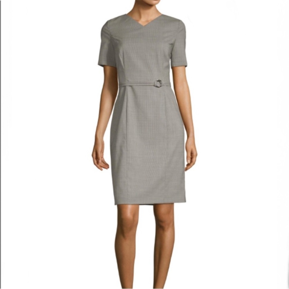 Boss Stretch-Wool Davilla Dress Sz 10